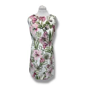 AGB Women’s Sleeveless Above Knee Length Floral Sheath Dress, size 16
